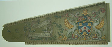 18th Century painted guild banner from the Chester Weavers Company